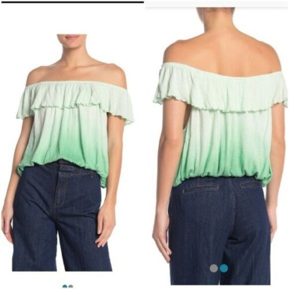 FREE PEOPLE Cora Lee Off The Shoulder Blouse - Picture 9 of 9